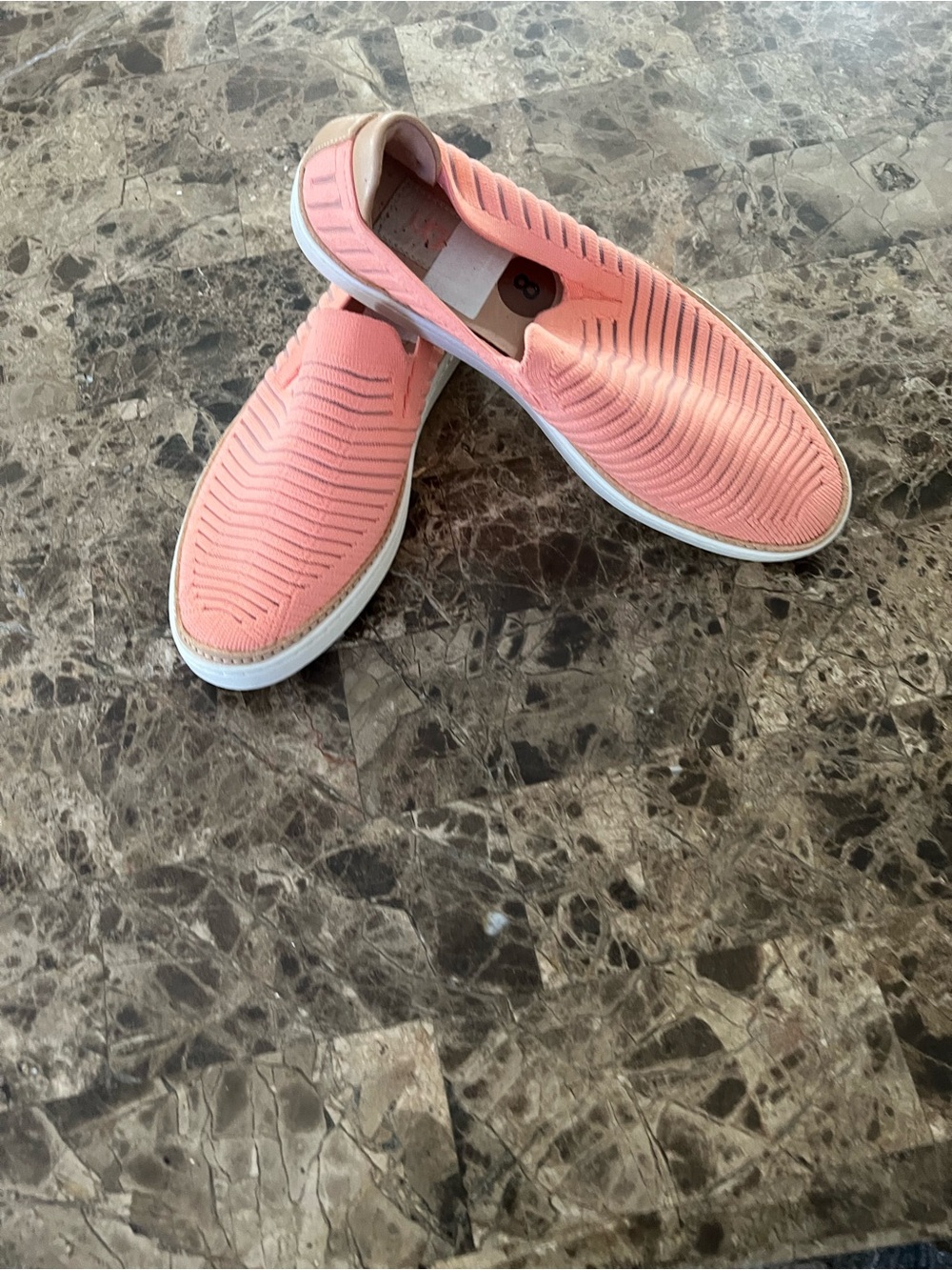 UGG Women's Slip-On Knit Sneakers in Coral